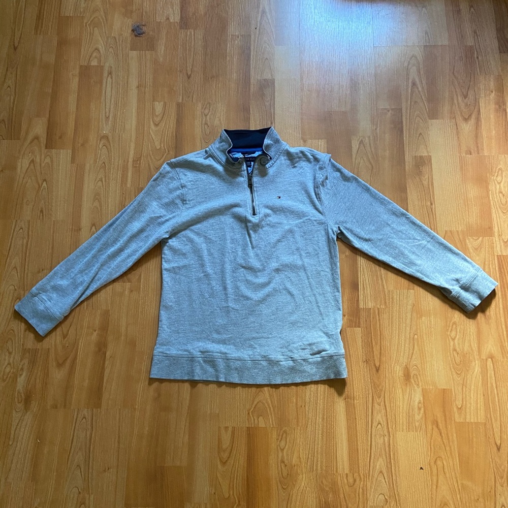 Tommy Hilfiger Boys Pull Over Thin Sweater 1/4 Zip